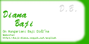 diana baji business card